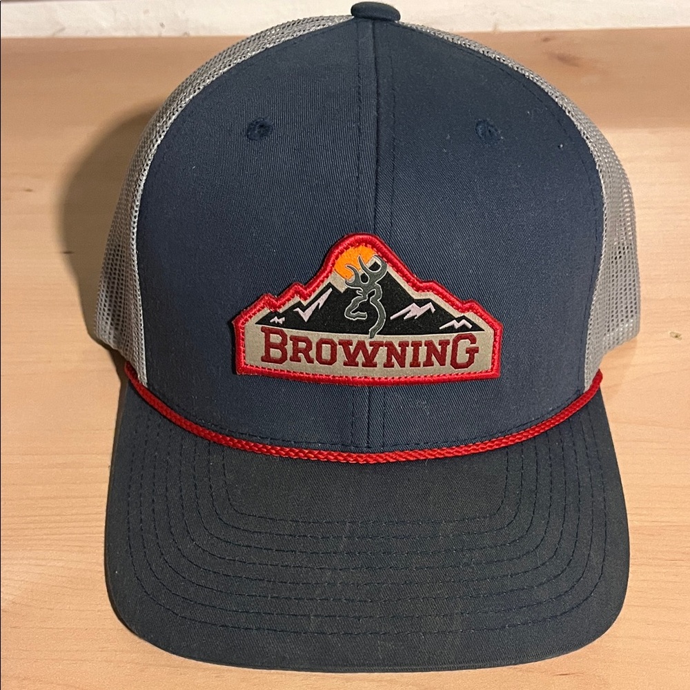Browning Blue and Gray Mesh Cap